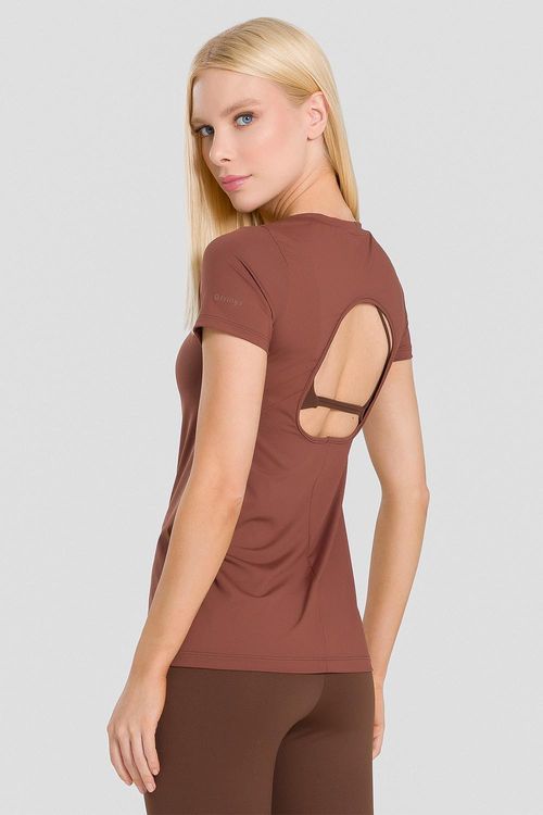T-SHIRT NEUTRAL OPEN BACK ADULTO - REF. F16308 - CACAU
