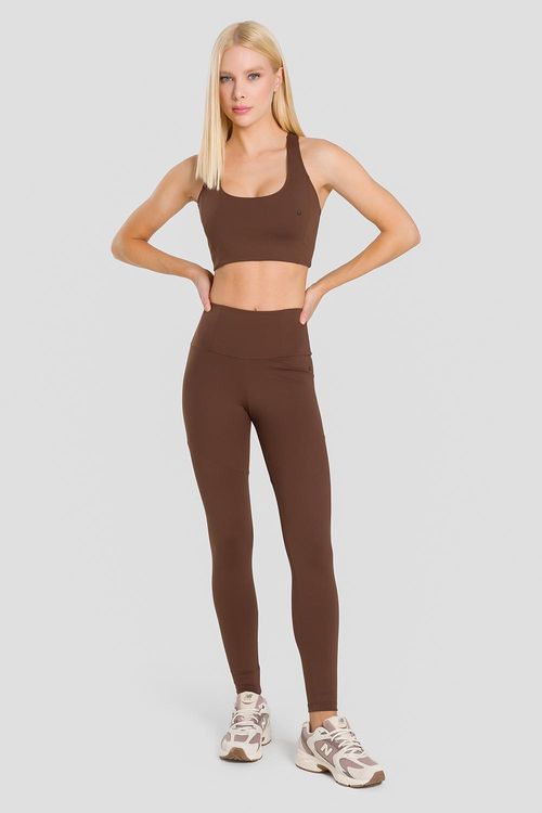 LEGGING EMANA SLIM COM BOLSO NO CÓS ADULTO - REF. F16310 - ESPRESSO