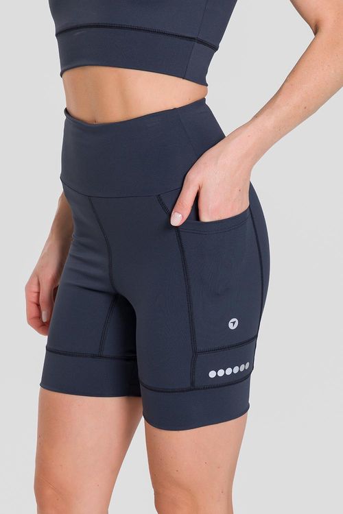 BERMUDA EMANA® RUNNING COM BOLSOS ADULTO - REF. F16090 - PRETO