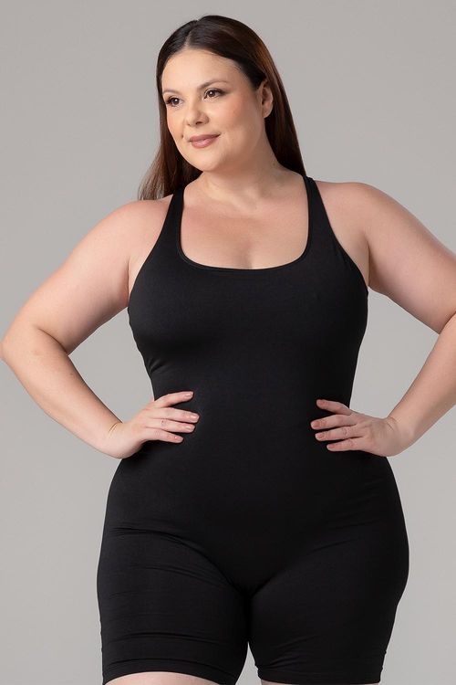 MACAQUINHO FECHADO NAS COSTAS ADULTO - REF. A808 - PRETO - ADULTO