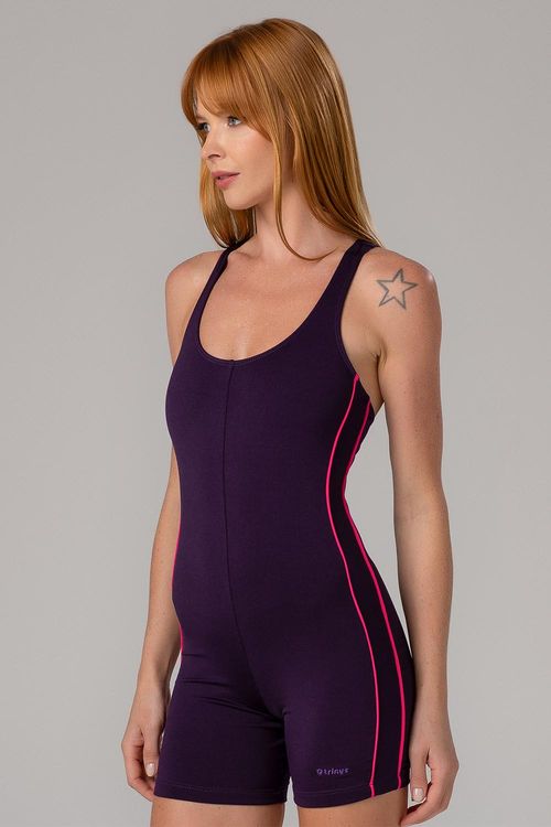 MACAQUINHO FRISO FECHADO NAS COSTAS COM TOUCA ADULTO - REF. A058 - UVA RI