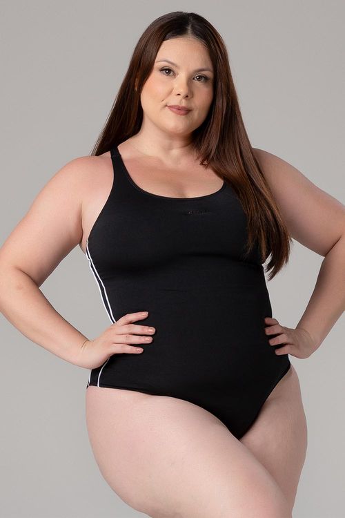 MAIÔ FRISO FECHADO NAS COSTAS COM TOUCA ADULTO - REF. A278 - PR/BR - ADULTO