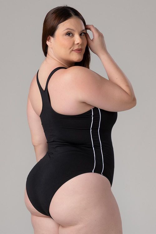 MAIÔ FRISO FECHADO NAS COSTAS COM TOUCA ADULTO - REF. A278 - PR/BR - ADULTO