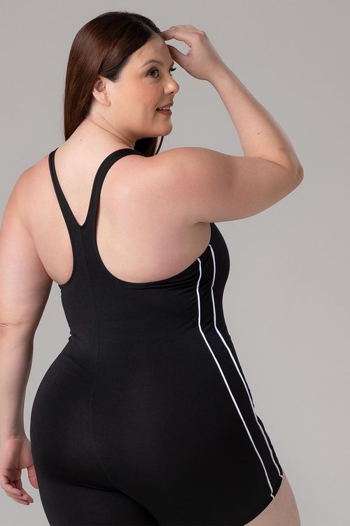 MACAQUINHO ADULTO FRISO FECHADO NAS COSTAS COM TOUCA - REF. A434 - PR/BR - ADULTO