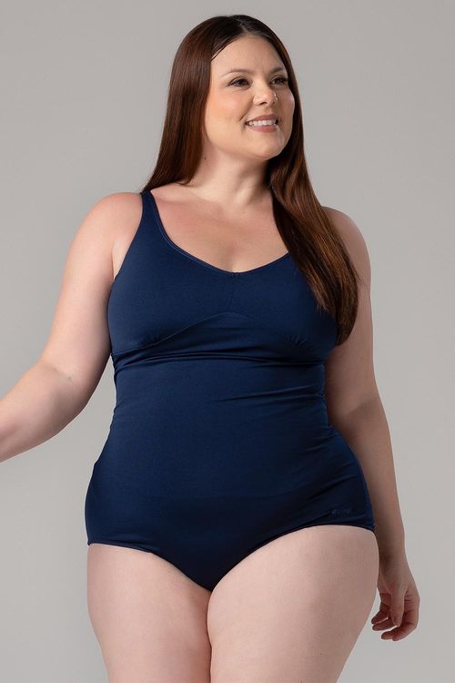 MAIÔ ABERTO NAS COSTAS COM FECHO E TOUCA ADULTO - REF. A311 - MARINHO