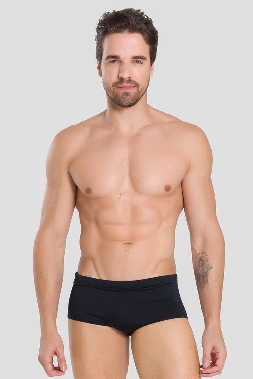 SUNGA LATERAL 17CM ADULTO - REF. A128 - PRETO