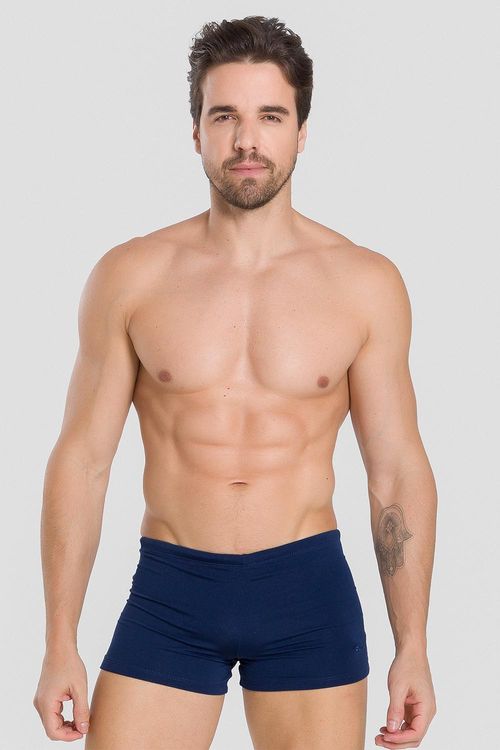 SUNGA COM TRIÂNGULO LATERAL 23CM PLUS SIZE - REF. A313 - MARINHO