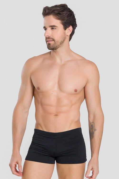 SUNGA COM TRIÂNGULO LATERAL 23CM PLUS SIZE - REF. A313 - PRETO