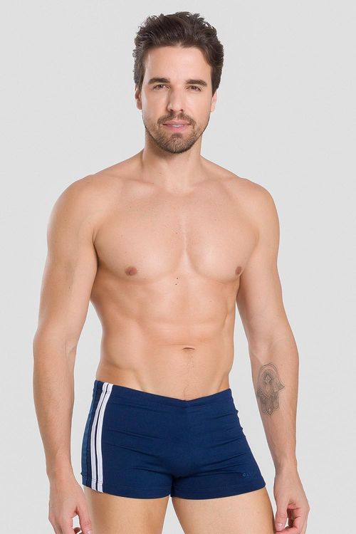 SUNGA GALÕES LATERAL 26CM ADULTO - REF. A661 - MARINHO