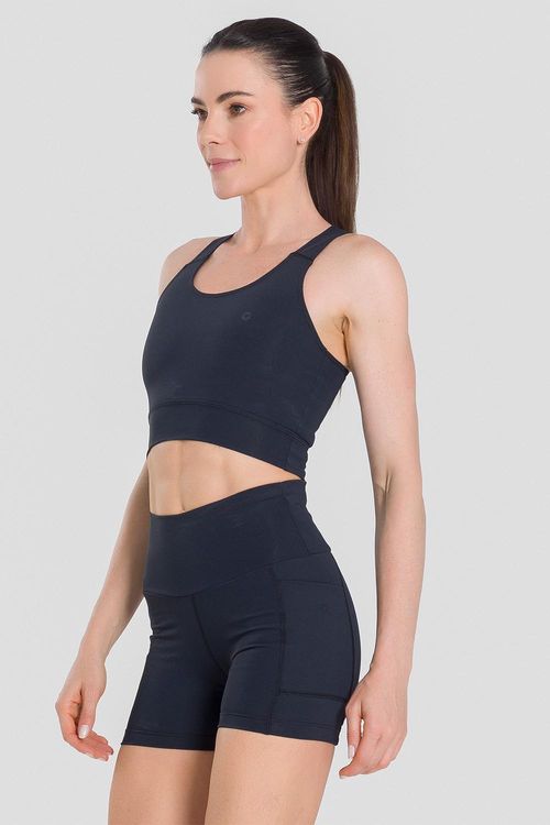 TOP FLEX RUNNING COM BOJO REMOVÍVEL ADULTO - REF. F15988 - PRETO