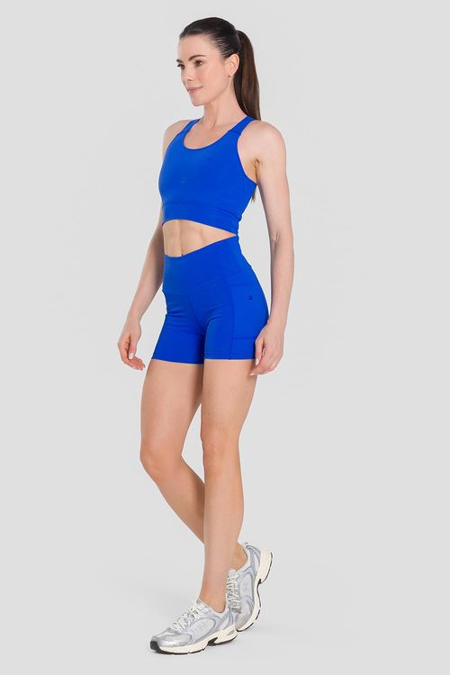 SHORTS FLEX RUNNING POCKETS ADULTO - REF. F16138 - AZUL LIBERT
