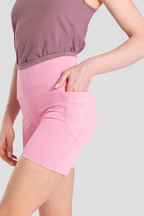 SHORTS DUAL ADAPT COM BOLSOS ADULTO - REF. F16320 - FLAMINGO