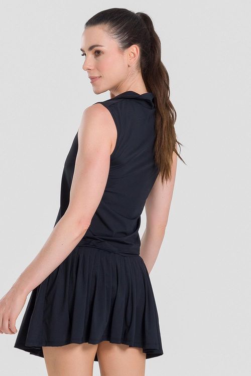 BLUSA POLO NEUTRAL COURT ADULTO - REF. F16376 - PRETO