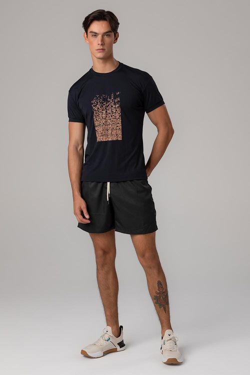 T-SHIRT BIO TECH MASCULINA - VERÃO25/26 - REF. F16266 - PRETO