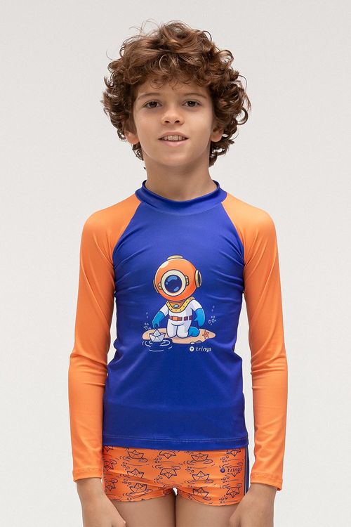 BLUSA NATACAO MASCULINA INFANTIL - SWIMWEAR 26/27 - REF. 3653 - SL2816